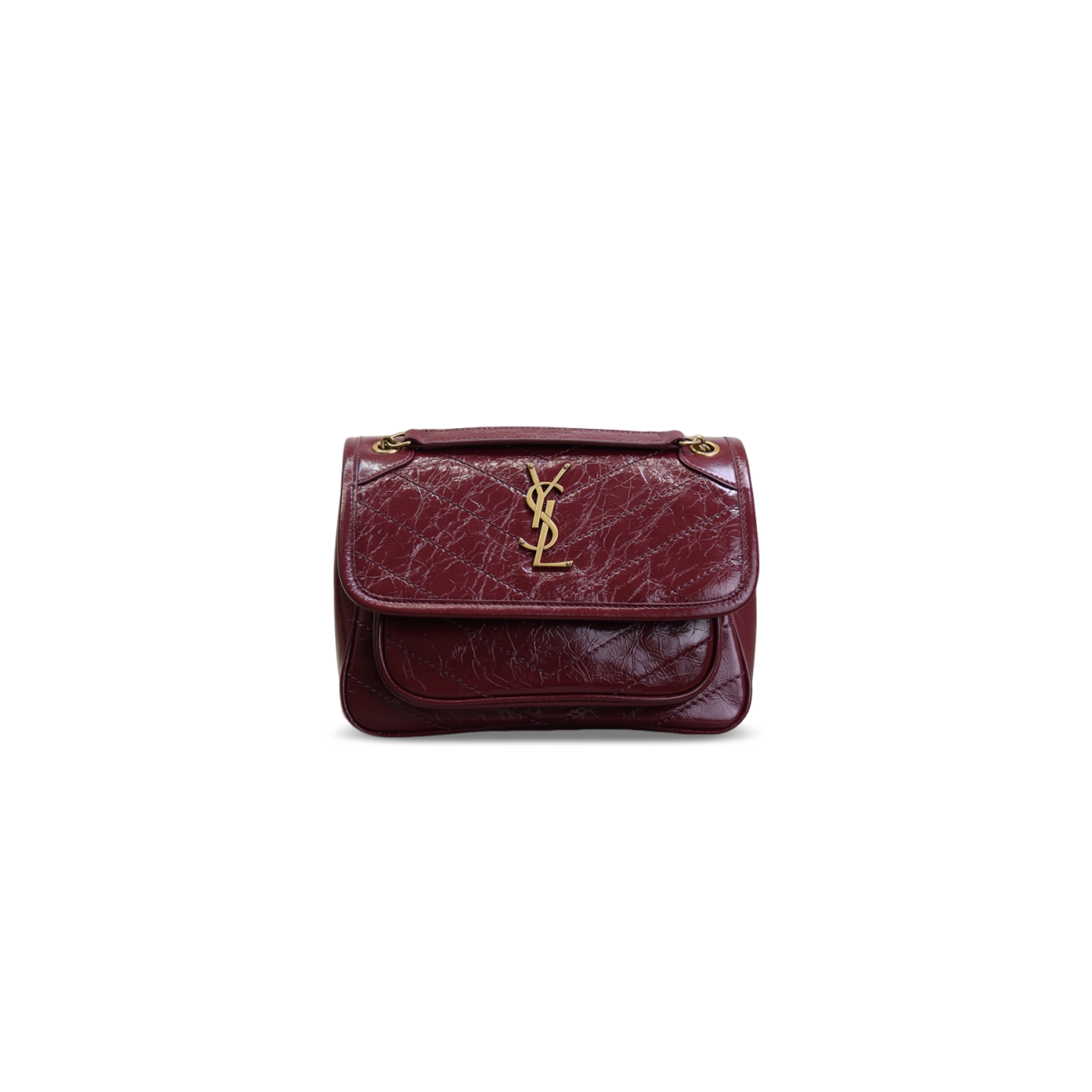 YSL NIKI BABY IN VINTAGE LEATHER 633185 (21*16*7.5cm)